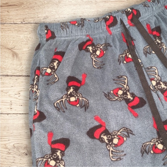 MENS CHRISTMAS REINDEER HOLIDAY PAJAMA SLEEP PANTS SIZE MEDIUM - Picture 4 of 4